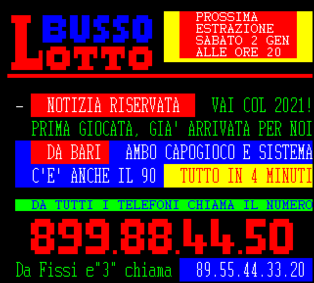 Bussolotto, il sito ufficiale di Donato Colucci